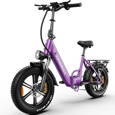 Produktbild von E-Bike Cityrad KLR herren Elektrofahrrad 648WH cityrad 20×4.0 damen 13.5AH max.100km Kettenschaltung, Heckmotor, 648 Wh, Beleuchtungsset