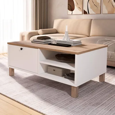 Produktbild von Skye Decor, Hochwertiger Nesting Tisch (3 Teile) Sapphire Eiche, 100% Melamin | 12345