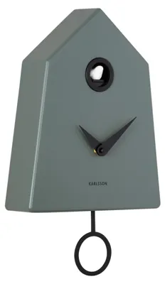 Produktbild von WANDUHR Grafico Cuckoo - Grün - 7,4/21,5/35,5 cm