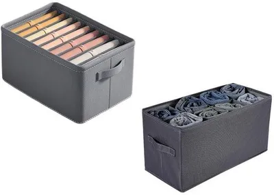 Immagine prodotto di Set da 2 cassettiere con 9 e 8 cassetti per camicie, calzini e biancheria intima