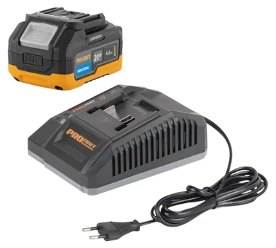 Obrázek produktu pro Startovací sada Procraft C20/6,5 rychlonabíječka 20 V 6,5 A + 1x 20/4 akumulátor 4,0 Ah.