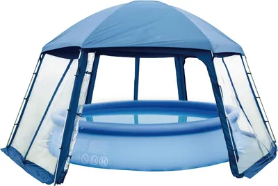 Immagine prodotto di Tenda da piscina Blue Bay tipo I Blu 433 x 500 x 250 cm