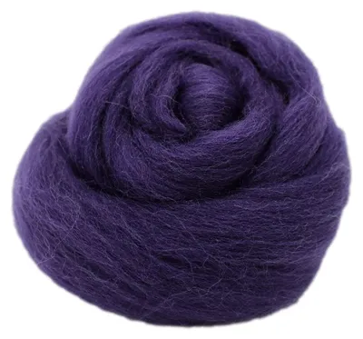 Produktbild von Filzwolle 20gr. Wolle (Wolle) / Märchenwolle zum Trockenfilzen und Nassfilzen Violett