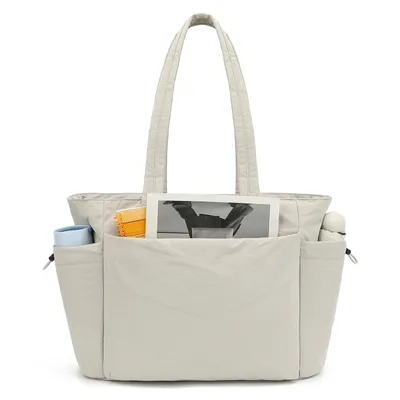 Produktbild von Umhängetasche Handtasche gesteppte Tragetasche Messenger Laptop Tasche Mit Laptopfach und Reißverschluss für Schule Arbeit Reisen