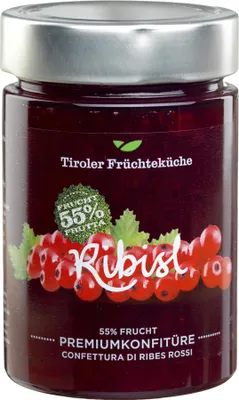 Produktbild von TFK Konfitüre Ribisl rot 420g von Unterweger Konfitüren UWE