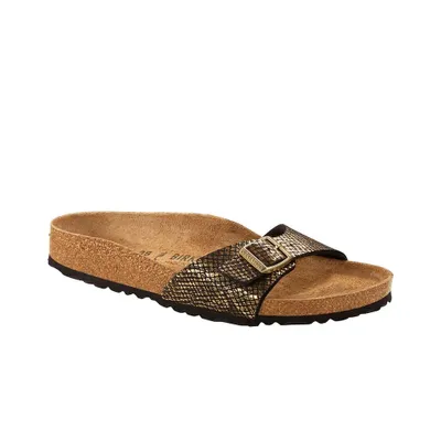 Produktbild von Birkenstock Damen Pantolette 6713-35, 6713-36, 6713-37, 6713-38, 6713-39, 6713-40, 6713-41, 6713-42, 6713-43 BIR-1018666 shiny python black 43