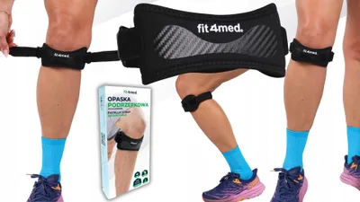 Zdjęcie produktu dla FIT4MED | Nakolanniki - Czarny - Jeden rozmiar - Stabilizacja rzepki - Ból kolana