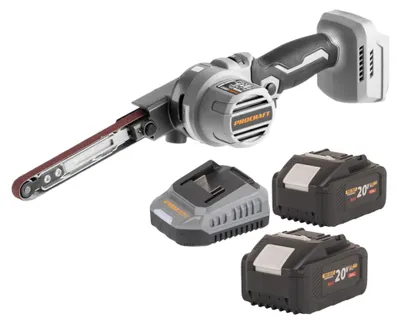 Image de Ponceuse à bande sans fil ProCraft Industrial PFA20A-BB 20 V 13 x 457 mm sans balais + 2 batteries 8,0 Ah + chargeur