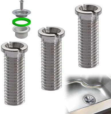 Zdjęcie produktu dla Trzy kołki ze stali nierdzewnej do nakrętki przyłączeniowej rury wodociągowej M12*35 mm, zapewniające szczelne uszczelnienie; części zamienne do armatury łazienkowej, zaworów korpusowych filtrów, pomp ściekowych oraz śruby ze stali nierdzewnej do instalacji filtrów wodnych.