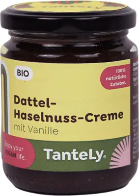 Produktbild von TanteLy Dattel-Haselnuss-Creme mit Vanille Bio
