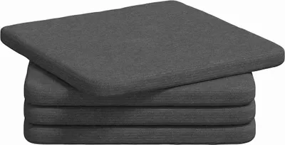 Immagine prodotto di vidaXL Cuscino per seduta 4 pezzi grigio scuro 40 x 40 x 3 cm in velluto a coste