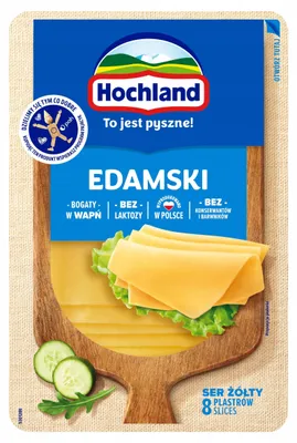 Obrázok produktu pre Ser Edamski w plastrach Hoch.Ser 135 g