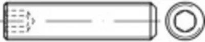 Produktbild von TOOLCRAFT 1062483 Gewindestift M3 25 mm Edelstahl A1, A2 50 St.