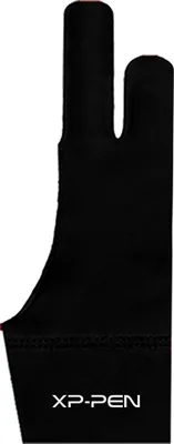 Produktbild von XP-PEN AC08 Handschuh Glove Zwei-Finger Elasthan Handschuh für Grafiktablett/Leuchttisch/Pen Display  Zeichenhandschuhe Geeignet für Rechts und Links Schwarz (Small)