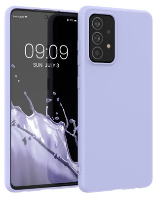 Produktbild von kwmobile Handyhülle für Samsung Galaxy A52 / A52 5G / A52s 5G Hülle - TPU Case - Kabelloses Laden - Schutzhülle Cover in Pastell Lavendel