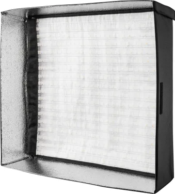 Produktbild von Walimex pro Softbox für Flex LED 500 Bi Color Leuchte, hochwertige Soft Box 50 x 36 x 10 cm mit Frontdiffusor, leichter Aufbau ideal für Fotostudio