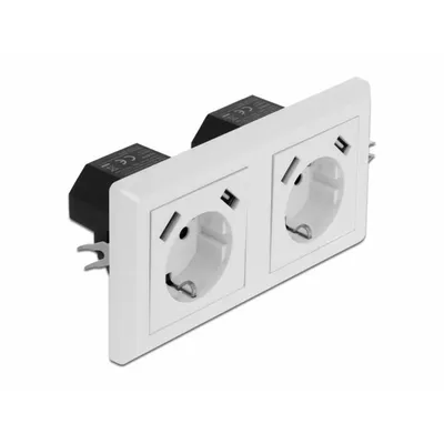 Produktbild von DeLOCK 11475, CEE 7/3 + USB, Weiß, Kunststoff, 250 V, 16 A, 50 Hz