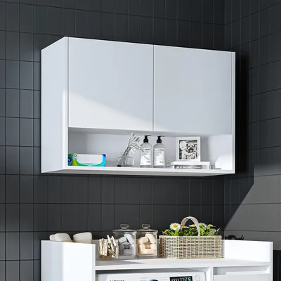 Immagine prodotto di Mobile da appoggio per lavatrice Roomart, larghezza 100 cm, bianco