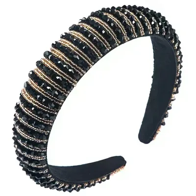 Produktbild von Elegantes Stirnband VI-30161 in Schwarz/Gold KP30161