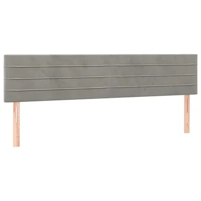 Produktbild von VidaXL 346194, Hellgrau, Polyester, Holz, 2000 mm, 78 cm, 88 cm, 50 mm