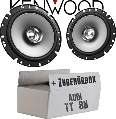 Produktbild von Lautsprecher Boxen Kenwood KFC-S1756 - 16,5cm Koax Auto Einbauzubehör - Einbauset passend für Audi TT 8N Front - justSOUND