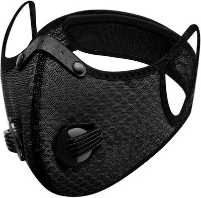 Productafbeelding van Lichtgewicht gezichtsmasker voor buitensporten, met ventilatie, neusklem en klittenbandsluiting, uniseks, bescherming tegen vervuiling