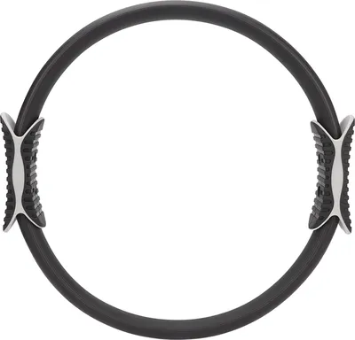 Produktbild von Pilates Ring Fitness Widerstand Übungskreis mit Schaumstoffpolstergriff für Oberschenkeltraining schwarz