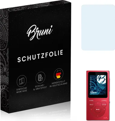 Produktbild von Bruni Basics-Clear 2x Schutzfolie kompatibel mit Sony Walkman NW-E393 / NW-E394 Folie