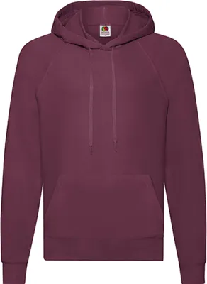 Produktbild von Fruit of the Loom 62-140-0 | Lightweight Hooded Herren Sweatshirt mit Kaputze - Farbe: Burgundy - Größe: XXL