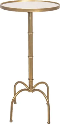 Obrázek produktu pro Clayre & Eef boční stolek Ø 40x81 cm kov ve zlaté barvě