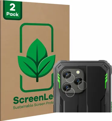 Produktbild von 2x ScreenLeaf Schutzfolie für Blackview BV5300 Plus (NUR Kameraschutz) nachhaltiger Displayschutz Display Schutz Folie Klar Transparent