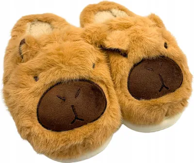 Produktbild von Capybara Winter Hausschuhe Damen Herren Warm Weich Hausschuhe Gr. 40-41