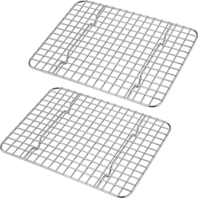 Produktbild von Joyfair Edelstahl Abkühlgitter 2er Set 24.8cm×19cm×2cm