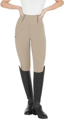 Produktbild von Equestro Classic Damenleggings Beige L Beige L