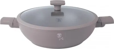 Produktbild von Berlinger Haus Wok 30cm TYTAN PRO Taupe hochwertiger Aluminium mit Titanbeschichtung für alle Herdarten