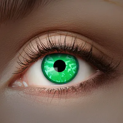 Produktbild von Zoelibat Eyecatcher UV Flash Green Diamond 12 Monatslinsen Schwarzlicht Halloween Cosplay