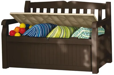 Immagine prodotto di Panchina cassapanca in resina 140x80x84h cm multiuso da giardino Keter Eden