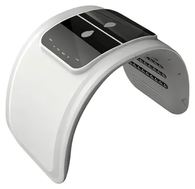 Image de Masque facial à LED, thérapie par lumière multispectrale, appareil de rajeunissement de la peau, blanc