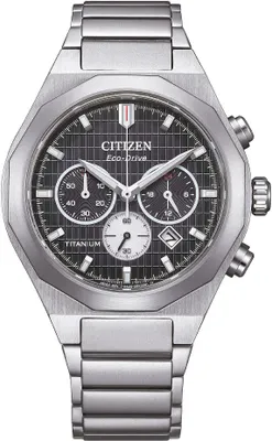 Image de Chronographe Citizen Argent Avec Vis Collection Supertitanio - homme