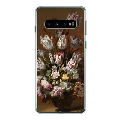 Produktbild von MuchoWow® Handyhülle Schutzhülle Hülle für Samsung Galaxy S10 Kunst - Blumen - Stillleben - Alte Meister - Vintage Silikon Softcase Handy Hülle - Handytasche