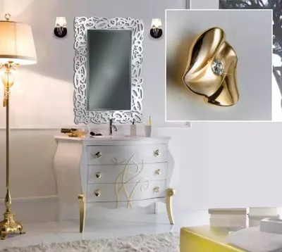 Immagine prodotto di Lavabo Lavabo da bagno Mobili di design 2 pezzi.