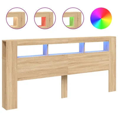 Obrázok produktu pre Čelo s LED dub sonoma 220x18,5x103,5 cm kompozitné drevo