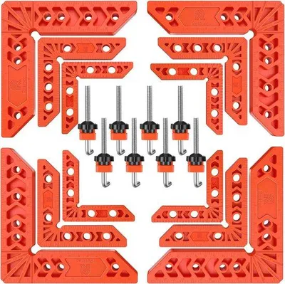 Produktbild von Holzklips für Holzwerkstoffbearbeitung mit einstellbarer Fixierung - 12er-Set für perfekte Anordnung