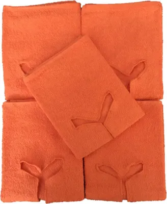 Produktbild von Handtuch mit Nasenschlitz für Massageliege 5 Stück Terrakotta