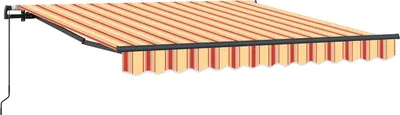 Immagine prodotto di Tenda da sole estensibile vidaXL, giallo e arancione, 350 x 250 cm