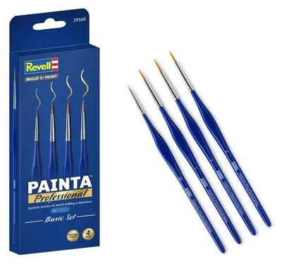 Obrázok produktu pre Sada profesionálnych modelárskych štetcov Painta, 4 kusy, syntetické vlákna