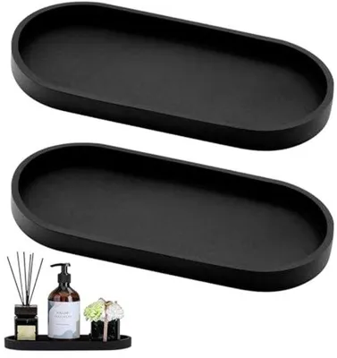 Produktbild von Ultiluxe Seifenspender - Badzubehör - Organizer für Handseife - Silikonablage - Minimalistisches Design - 20 x 10 x 3 cm - Schwarz