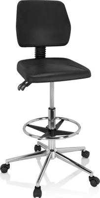 Produktbild von hjh OFFICE Counterstuhl TOP WORK 11 I Arbeitsstuhl ohne Armlehnen Hartschaum