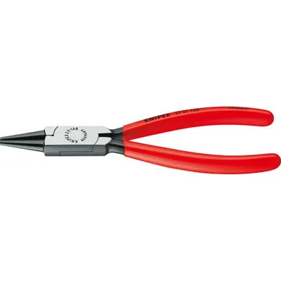 Immagine prodotto di KNIPEX 22 01 160 Pinza a becchi tondi con rivestimento in plastica nera atramentata 160 mm