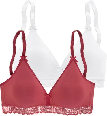Produktbild von PETITE FLEUR Bralette-BH rot+weiß Größe 85 A